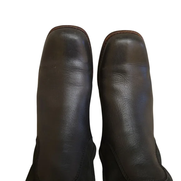 UGG Australia Smithfield Leather Suede Black Size 8.5 - Picture 8 of 8